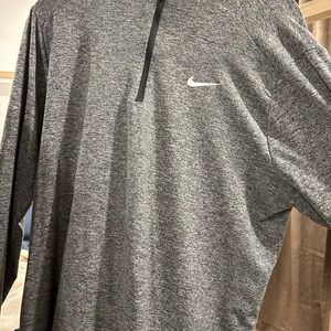 Nike Gray Quarter-Zip Pullover